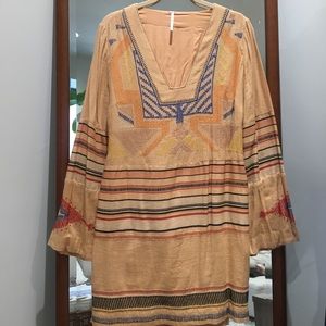 Free People Aztec Print Tunic Dress Size Small